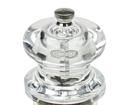 Cole & Mason H50501P 505 Clear Pepper Mill, Precision+, Acrylic, 140 mm, Single, Includes 1 x Pepper Grinder