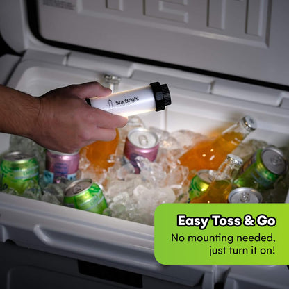 Beast Cooler Accessories Rechargeable Cooler Light Compatible with Yeti, Igloo Cooler, RTIC, Coleman - 5.3x1.6 in Waterproof LED Light Up Cooler Accessory - USB Charging - Camping Accessories - White