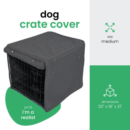 Molly Mutt Dog Crate Cover - Fits 30"x19"x21" Crate - Dog Kennel Cover - Dog Cage Cover - Medium/Large Dog Crate Cover - Puppy Crate Cover - Cover for Dog Crate - Fabric Crate Cover