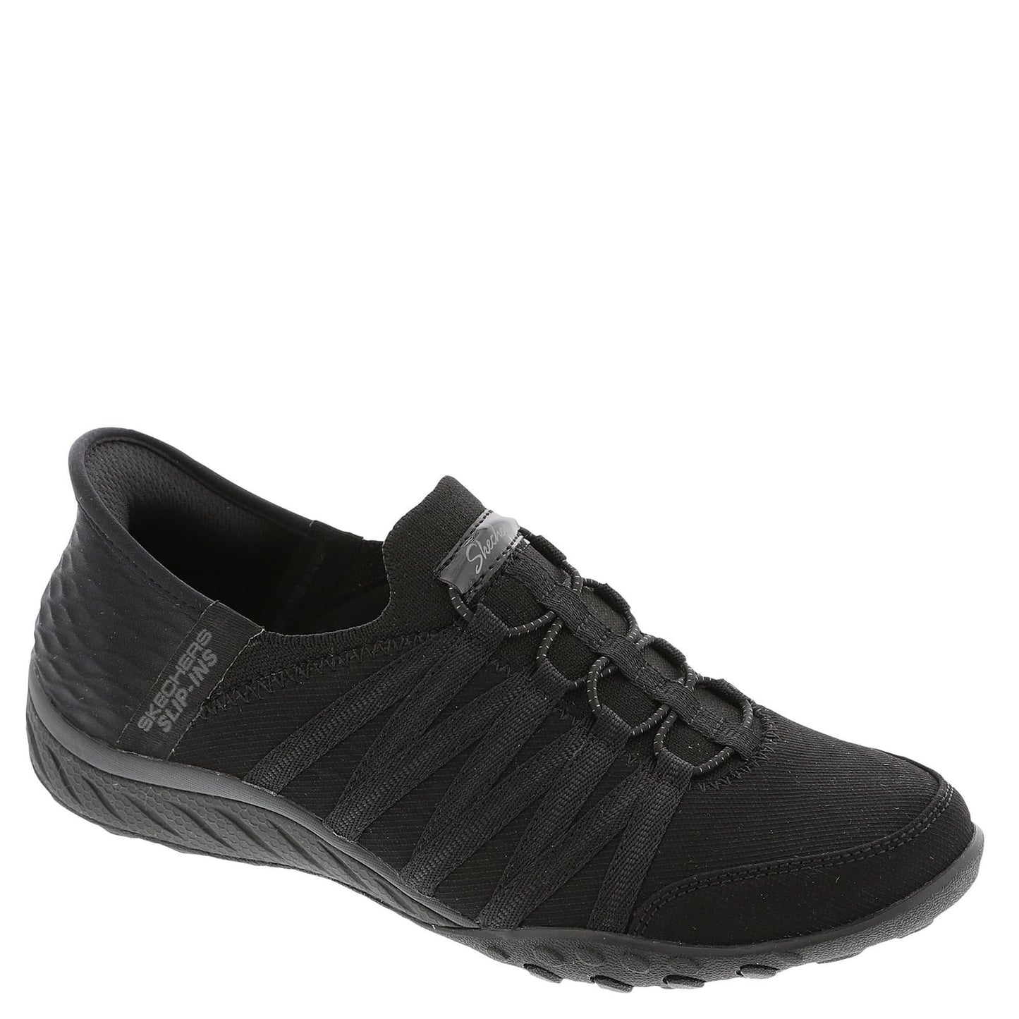 Skechers Women's Breathe-Easy ROLL-with-ME, Black Ripstop/Knit, 7 UK