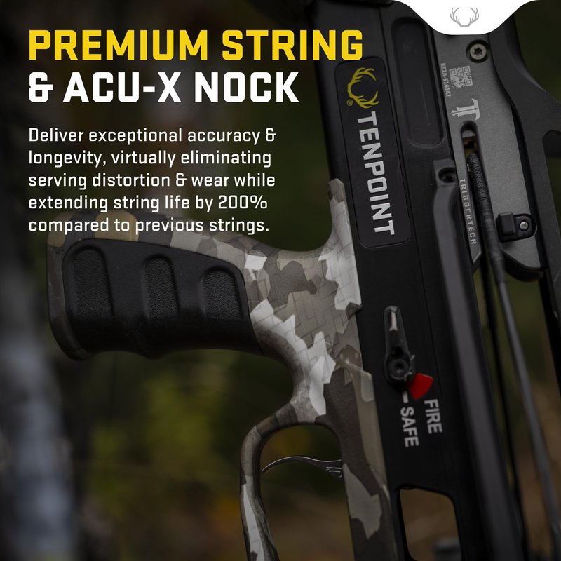 TenPoint TX Ultra 26.5, Vektra - 410 FPS - Our Shortest Forward Draw Crossbow Ever - Equipped with Burris Oracle X Rangefinding Scope + ACUslide MAXX Cocking & De-Cocking System