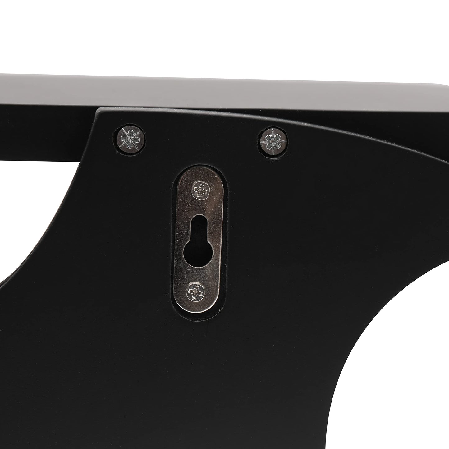 Bat Shelf Floating Shelves for Wall,15.5 inch Wall Shelf with 3 Key Hooks,Black Shelves for Living Room Bedroom Kitchen Gothroom