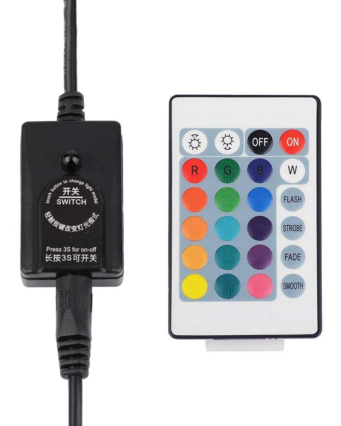 NICREW Submersible Aquarium Light, Underwater RGB Multicolor LED Lights for Fish Tank, 7 Inches, 18cm