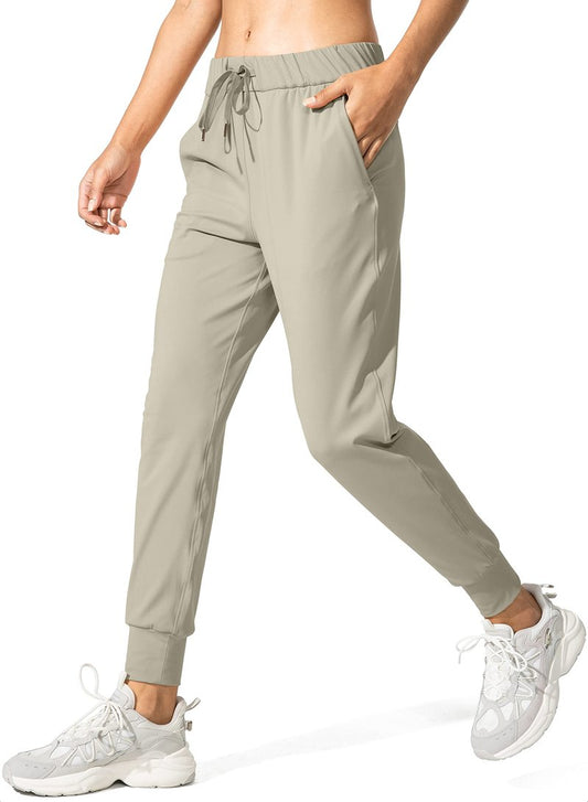 SANTINY Women's Joggers Pants Pockets Drawstring Running Sweatpants for Women Lounge Workout Jogging(Silver Sage_XS)