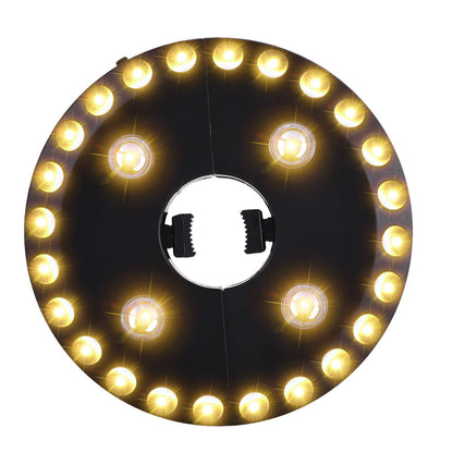 OYOCO Parasol Light Warm White Patio Umbrella Light 3 Brightness Modes Cordless 28 LED Lights at 200 lumens-4 x AA Battery Operated,Umbrella Pole Light for Patio Umbrellas,Camping Tents