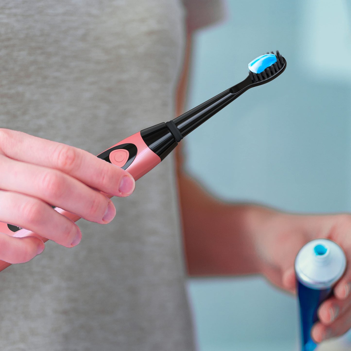 Sonic-FX Solo Electric Toothbrush - 3 Brushing Modes - with Intelligent Auto-Timer, Includes 2 Tooth Brush Heads, and 1 Interdental Head, Rechargeable, Electronic Charging/Storage Base (Black)