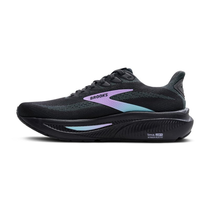 Brooks Women’s Ghost 17 Neutral Running Shoe - Grey/Clearwater/Purple - 8.5 Medium