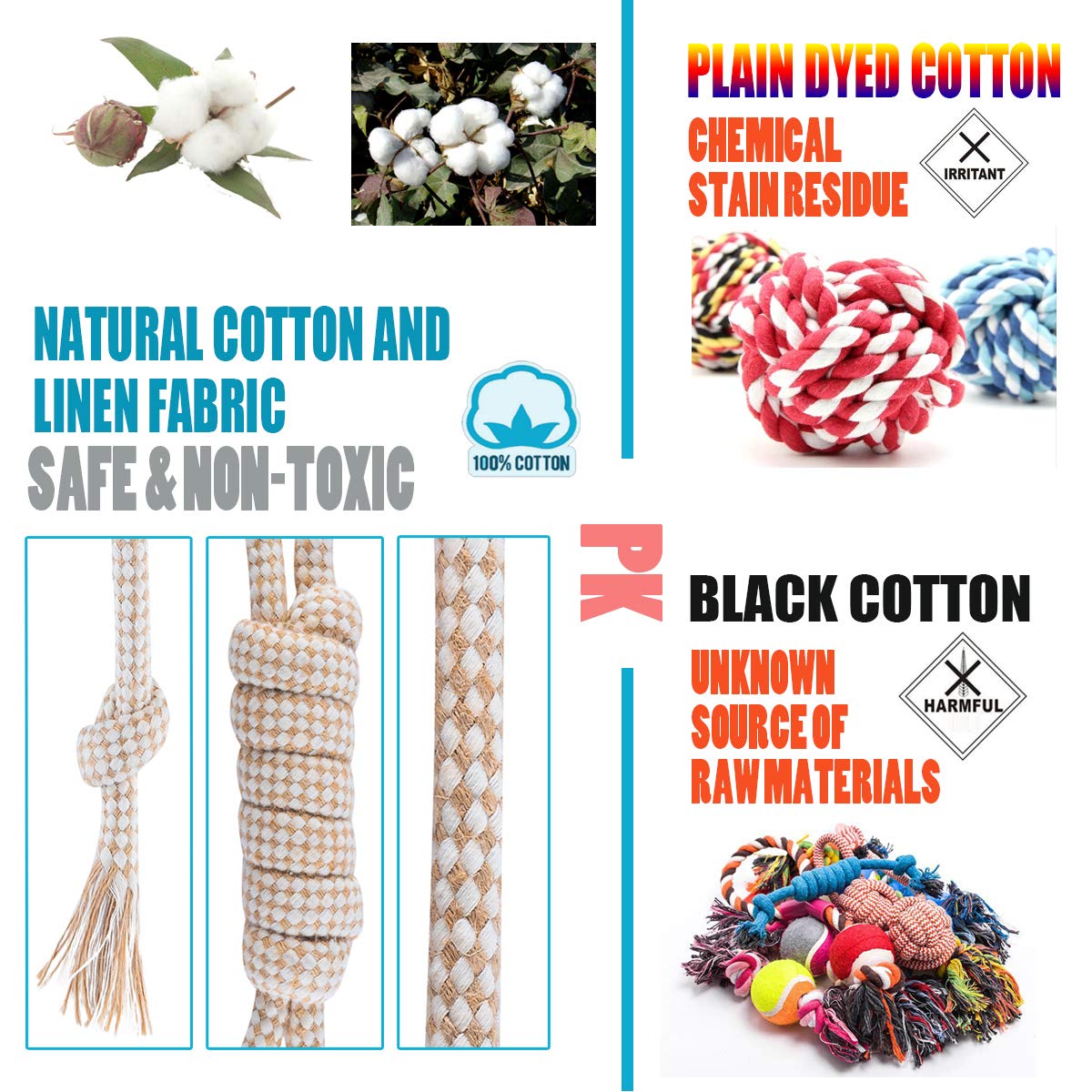 FONPOO Dog Toys for Avoiding Boredom and Anxiety - Chew Toys for Medium Dogs and Puppies - Birthday Gift Sets