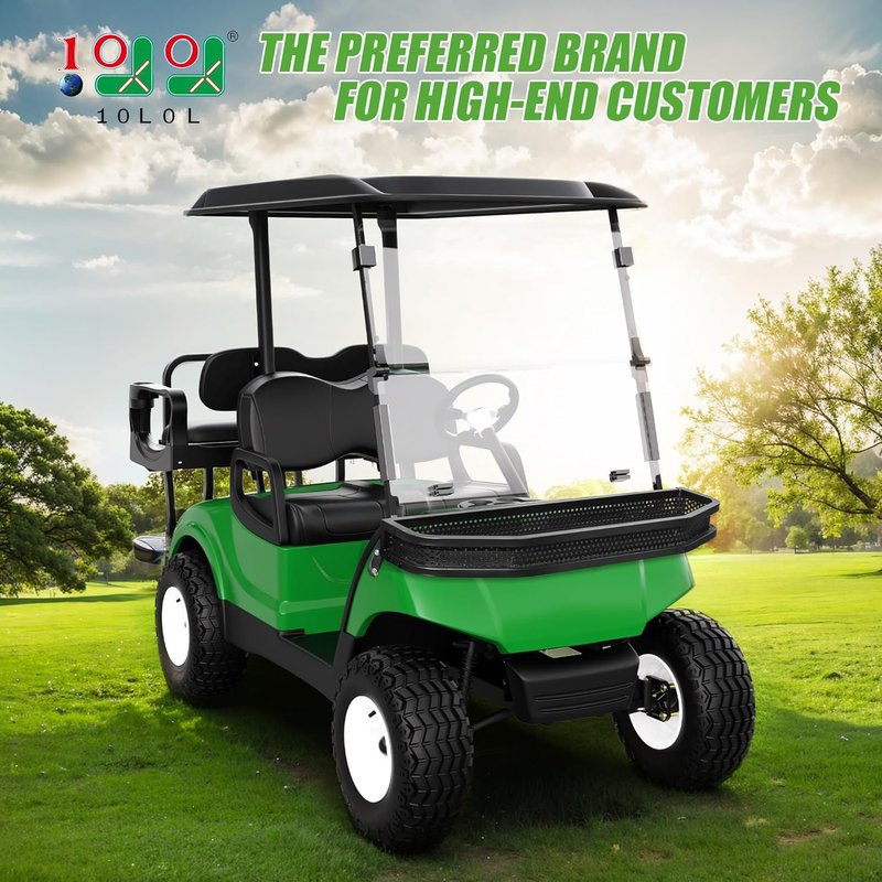 10L0L Golf Cart Front Cargo Basket for Yamaha G29/Drive Ydre Serials Clay Outer Utility with Mounting Brakets for Gas & Electric Golf Carts, Heavy-Duty Steel Storage Rack (Ydre(G29/Drive))