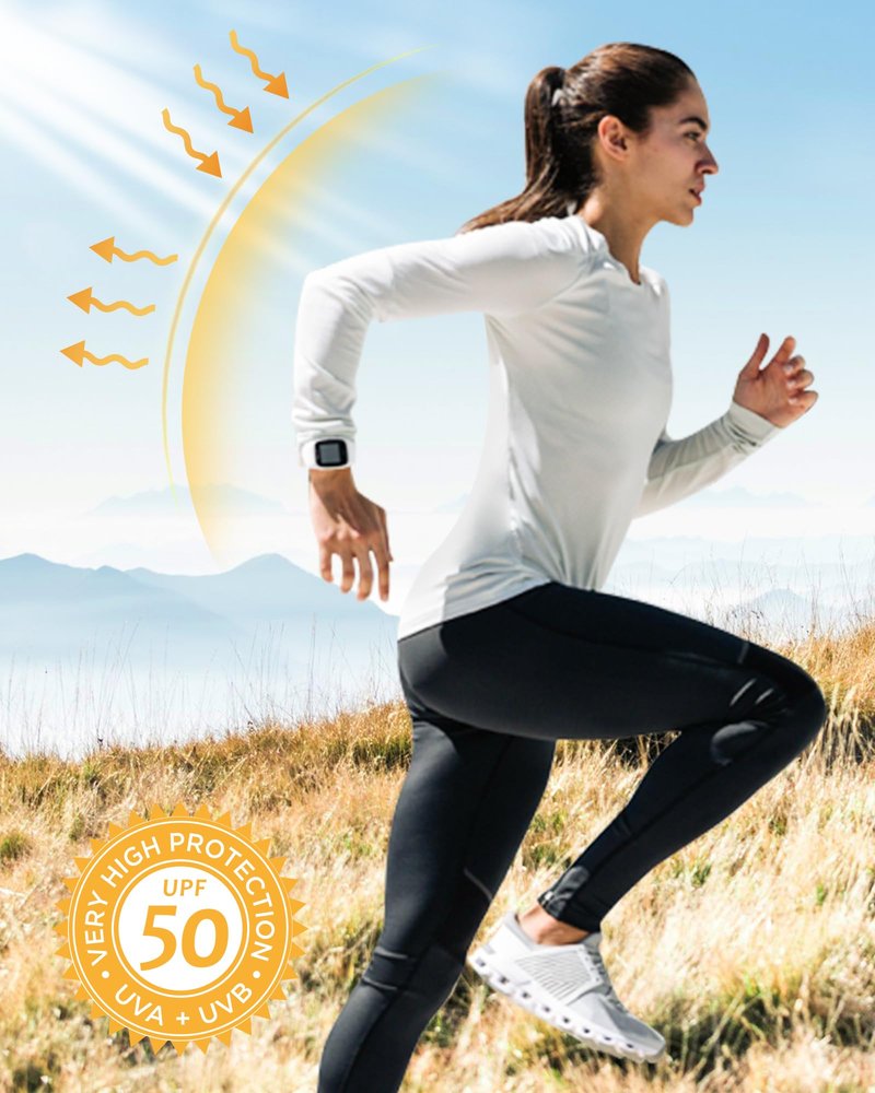 isnowood Womens Long Sleeve Rash Guard, UV UPF 50+ Sun Protection Shirts, Quick Dry Lightweight Tops for Swimming Workout Hiking Running Bright Yellow