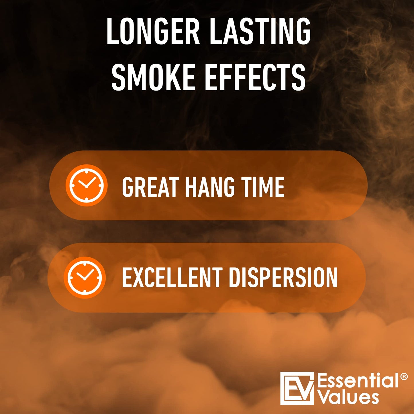 ESSENTIAL VALUES Smoke Fog Machine Liquid, Party Fog Juice - High Density - 128 Fl Oz/1 Gal - Produces Lasting High Density Haze for Water Based Foggers, Perfect for 400W-1500W Machines, Made in USA