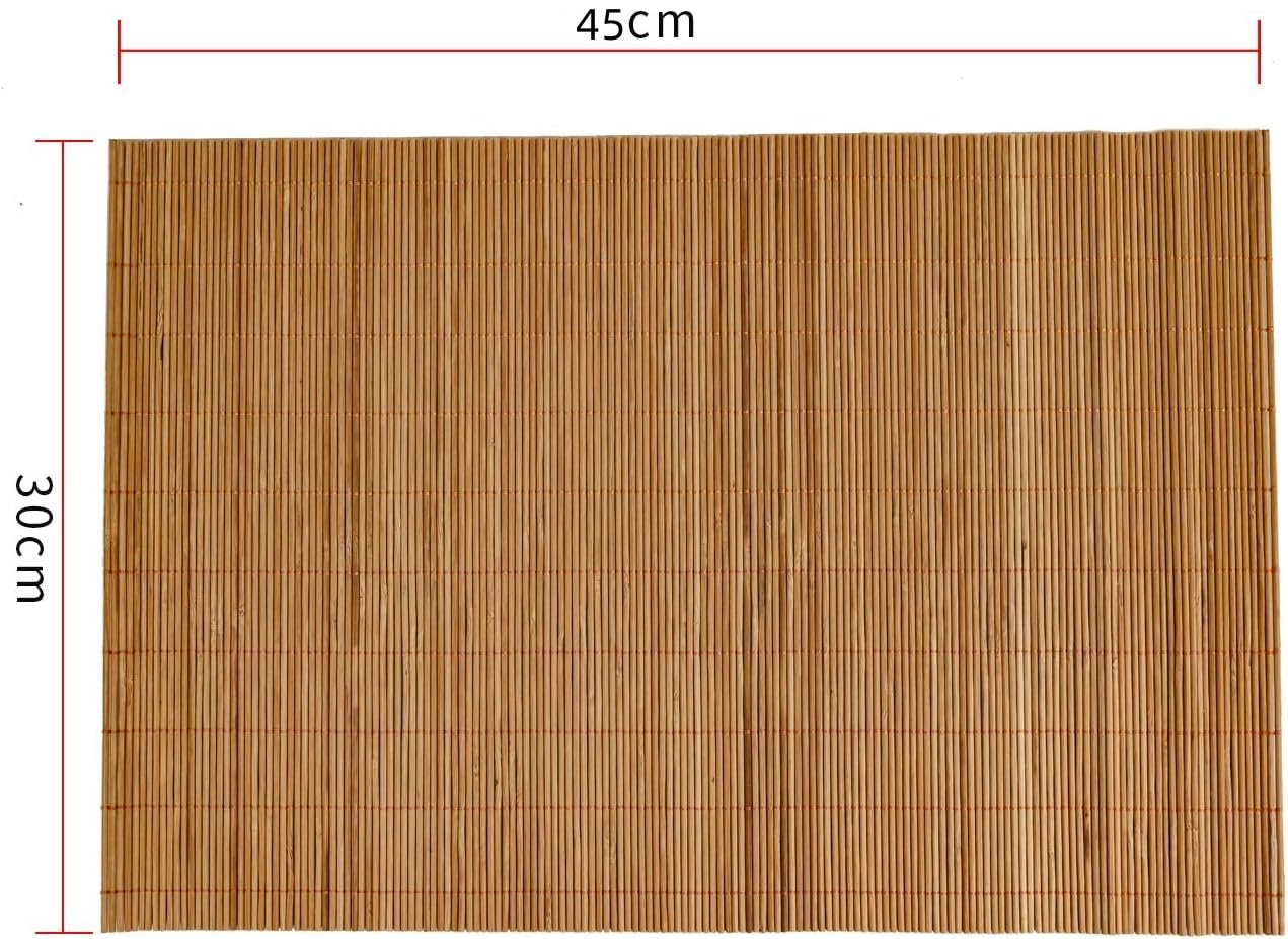 1PCS Dining Table Kitchen Placemat, Heat-Resistant Place Mat Stain Resistant Anti-Skid Washable Bamboo Table Mat Placemat Kitchen Table mat