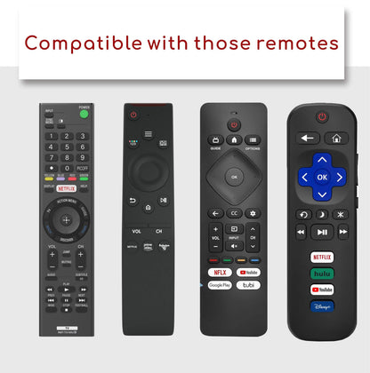 B Braince Smart Remote Compatible with Samsung Smart TV Remote Replacement 2025-2019, Voice Control remoto Samsung Smart tv, Mic, Bluetooth, Universal, Tizen OS, No Solar. 2-Year Warranty.
