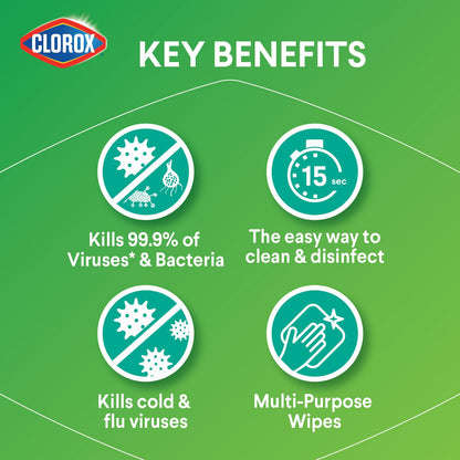 Clorox Disinfecting Wipes, Fresh Scent, 75 Count Canister