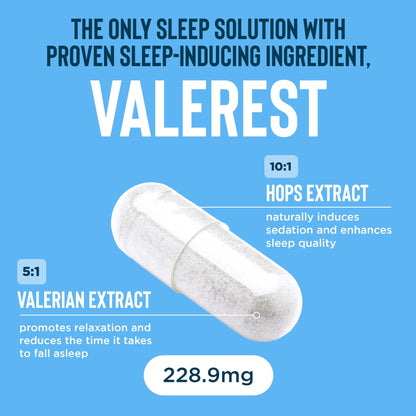 Relaxium Sleep Aid for Adults, Melatonin 5mg with Magnesium Glycinate, Sleep-Promoting Valerest & Ashwagandha, Non-Habit Forming Sleep Supplement, 60 Capsules, 30-Day Supply