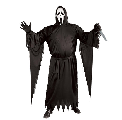 Fun World Mens Plus Scream Adult-sized-costumes, Black