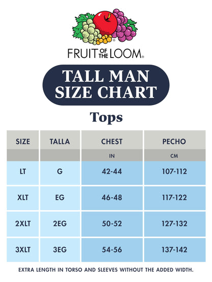 Fruit of the Loom Men's 5-Pack Crew Neck T-Shirt