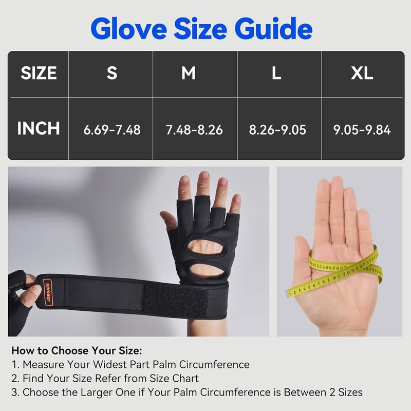 Workout Gloves for Men & Women - Padded Weight Lifting Gloves with Wrist Support | Full Palm Protection & Extra Grip