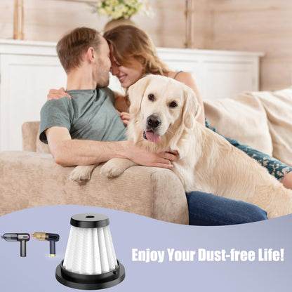 Hayousui Reusable Replacment HEPA Filters: 2 Pack Handheld Vacuum Cleaner Dust Collector Mini Filter Hepa Filtration for KVC07/KVC09 Keyboard Vac Kits