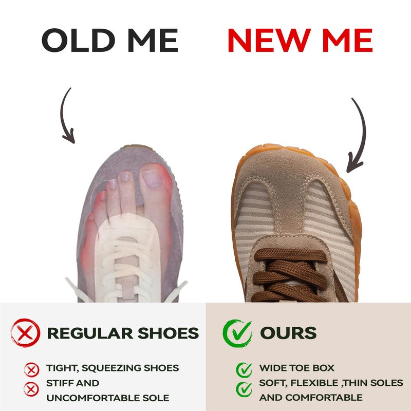 Barefoot Shoes Women Casual Sneakers,Wide Toe Box Shoes Women Zero Drop Barefoot Shoe Men,Minimalist Trail Running Shoe,Non-Slip Lightweight Breathable Comfortable Fashion Walking Hiking Shoes Unisex
