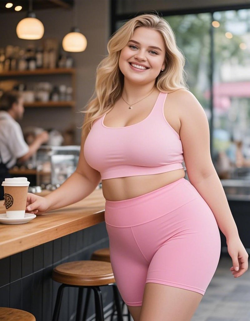 FULLSOFT High Waisted Biker Shorts for Women-5" Tummy Control Fitness Athletic Workout Running Yoga Gym Volleyball Lounge Travel Summer Pilates Shorts Birthday Gifts(Light Pink,Large-X-Large)