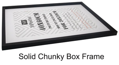 Black 40x60cm(15.7''X23.6'') Boxed Picture Frames Set of 3 with Mounts for 30x50cm, 60x40cm poster frame with Acid Free mount for 30X50 photo (Black 3Pack)