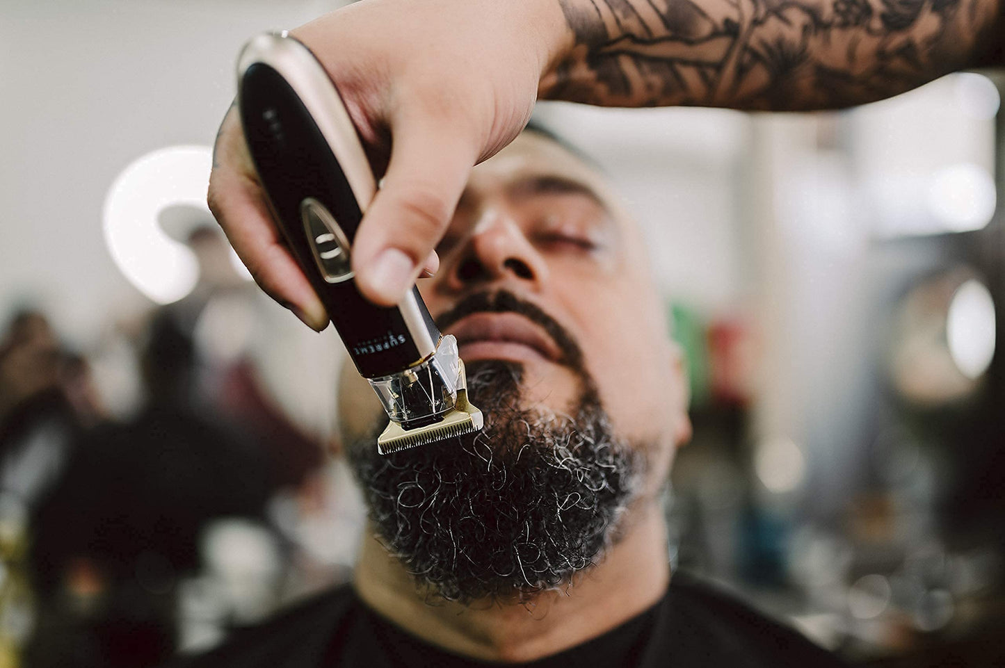 Supreme Trimmer T Shaper - Quiet Cordless Beard & Hair Trimmer for Men | 120 Min Runtime, Low Noise, Zero-Gap DLC Blade | Ideal for Sensitive Skin, Kids & Elderly | ST5206