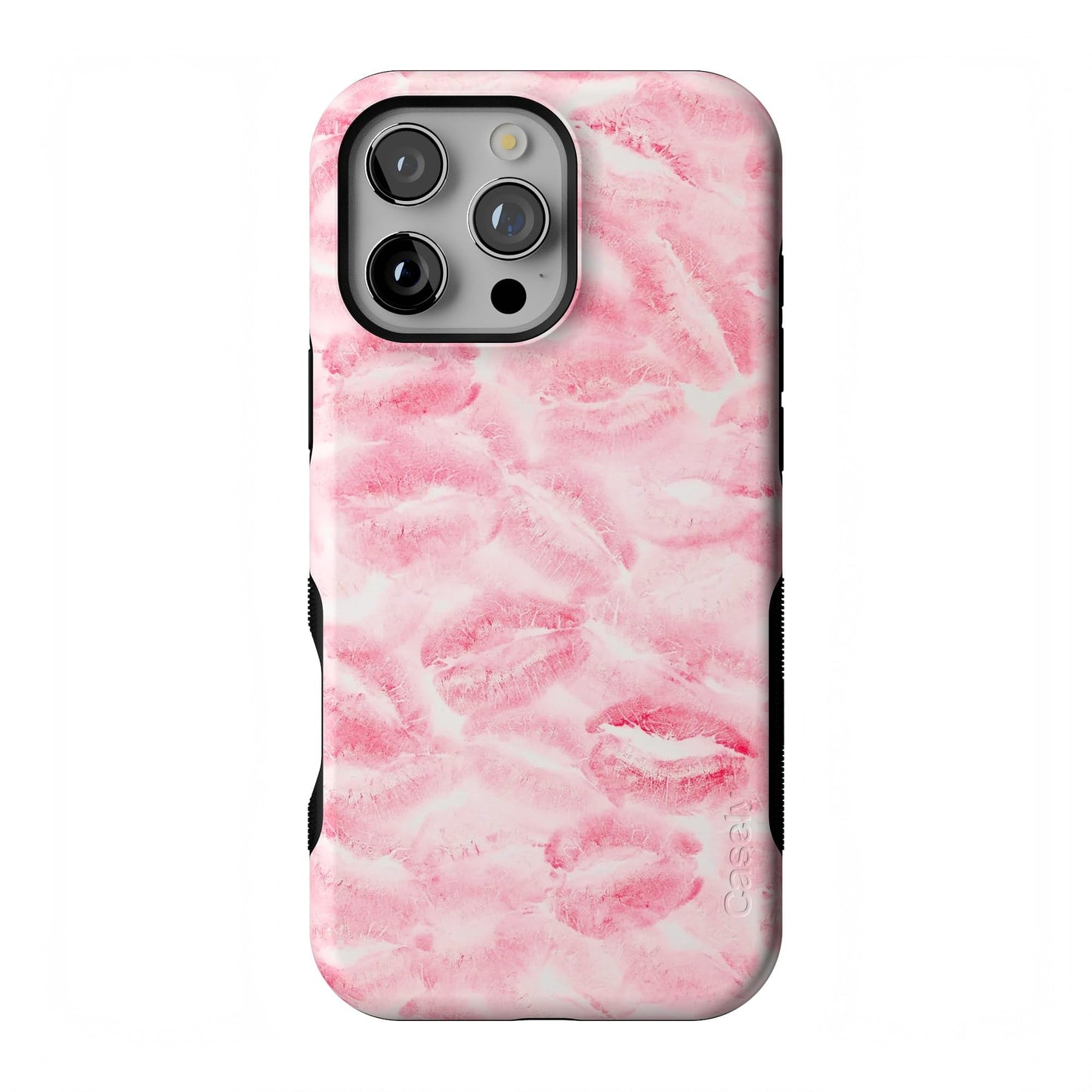 Casely iPhone 16 Pro Case | Fit Check | Neutral Checkerboard | Compatible with MagSafe | Bold Protective Design