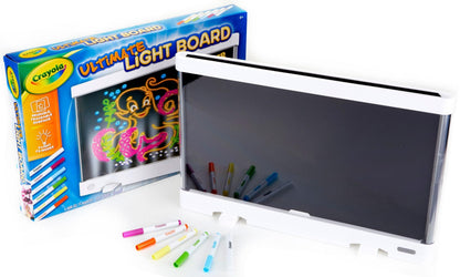 Crayola Ultimate Light Board - White, Kids Drawing Tablet, Holiday & Christmas Gifts, LED Drawing Board, Sketching Art Projector, Toys for Boys & Girls, 6+
