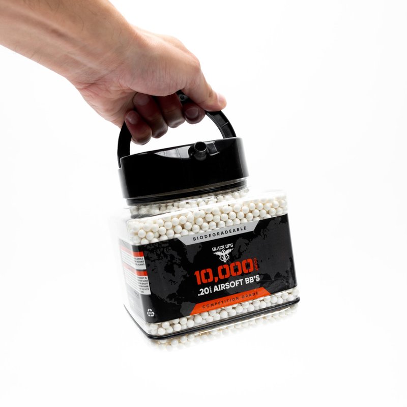 Black Ops Airsoft BB's, 10,000 Count.20g, 6mm