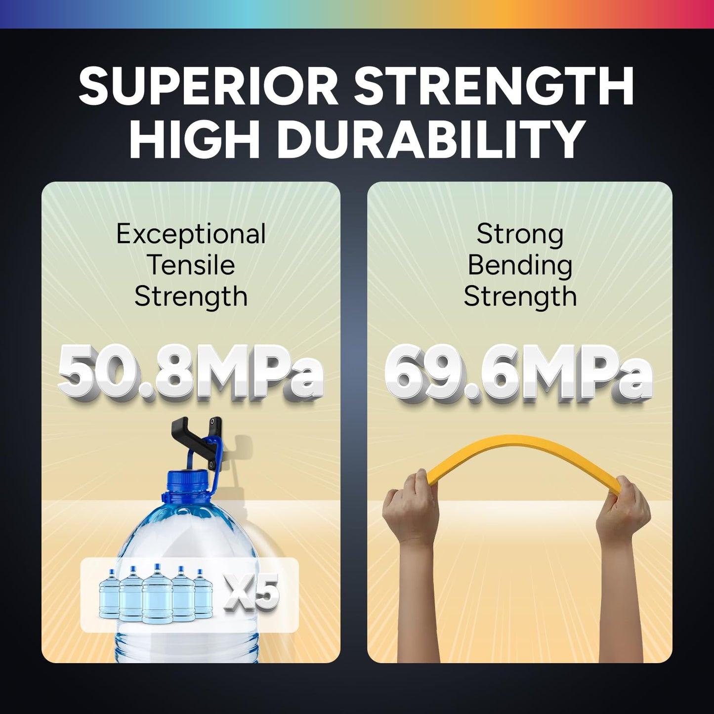 OVERTURE PETG 3D Printer Filament 1.75mm, Neatly Wound Durable PETG, 1kg Spool (2.2 lbs), Strong Toughness Filament, Accuracy +/- 0.02mm, Fit Most FDM Printers (Black)