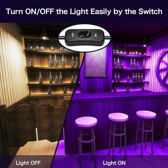 2 Pack 400W LED Black Lights Outdoor, 395nm to 410nm Flood Blacklight Light with Plug, IP66 Waterproof for Dance Party, Glow in The Dark, Stage Lighting, Body Paint, Fluorescent Poster, Neon Glow