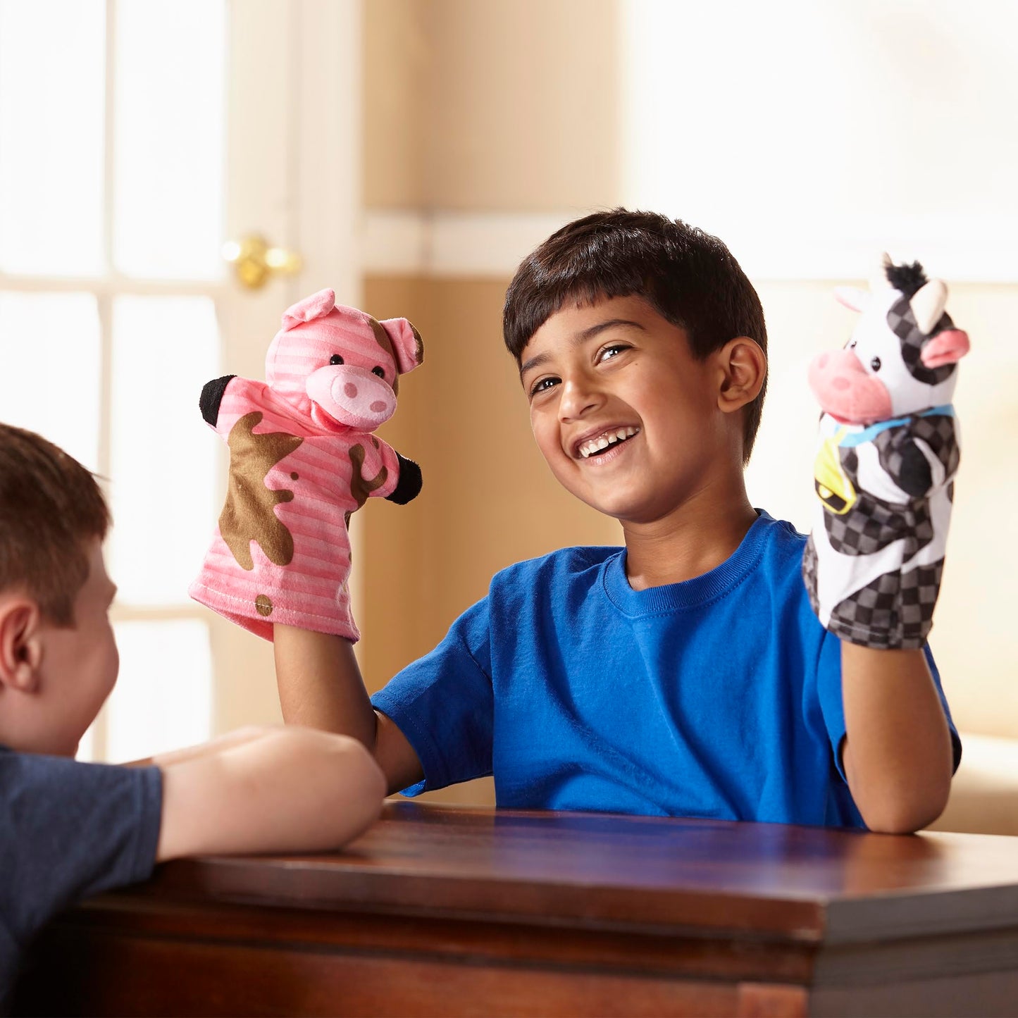 Melissa & Doug Farm Hands Animal Puppets, Puppets and Theatres, Soft Toy, 2+ years, Gift for Boy or Girl