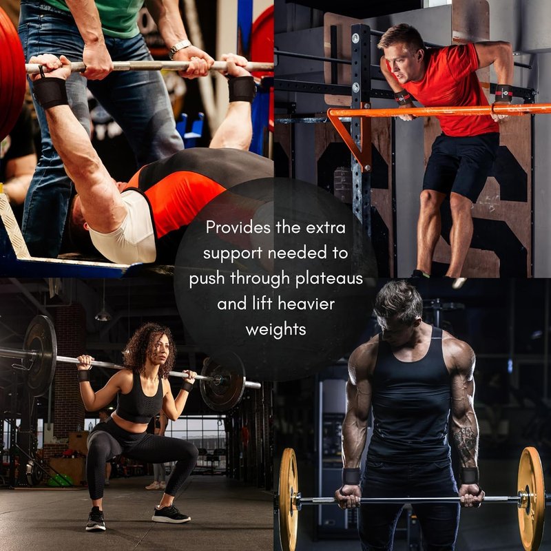 EVMT Premium Wrist Wraps for Weightlifting | Durable Lifting Straps for Enhanced Wrist Support | Perfect for Strength Training, Gym Workouts & General Athletics