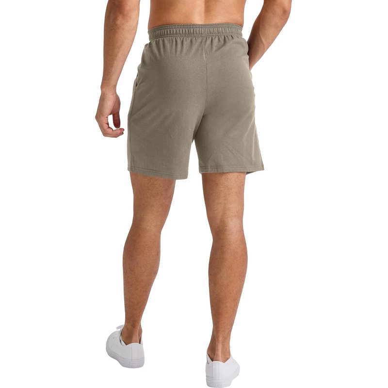 Hanes Men's Originals Cotton Shorts with Pockets, Pull-on Jersey Gym Shorts, 7"