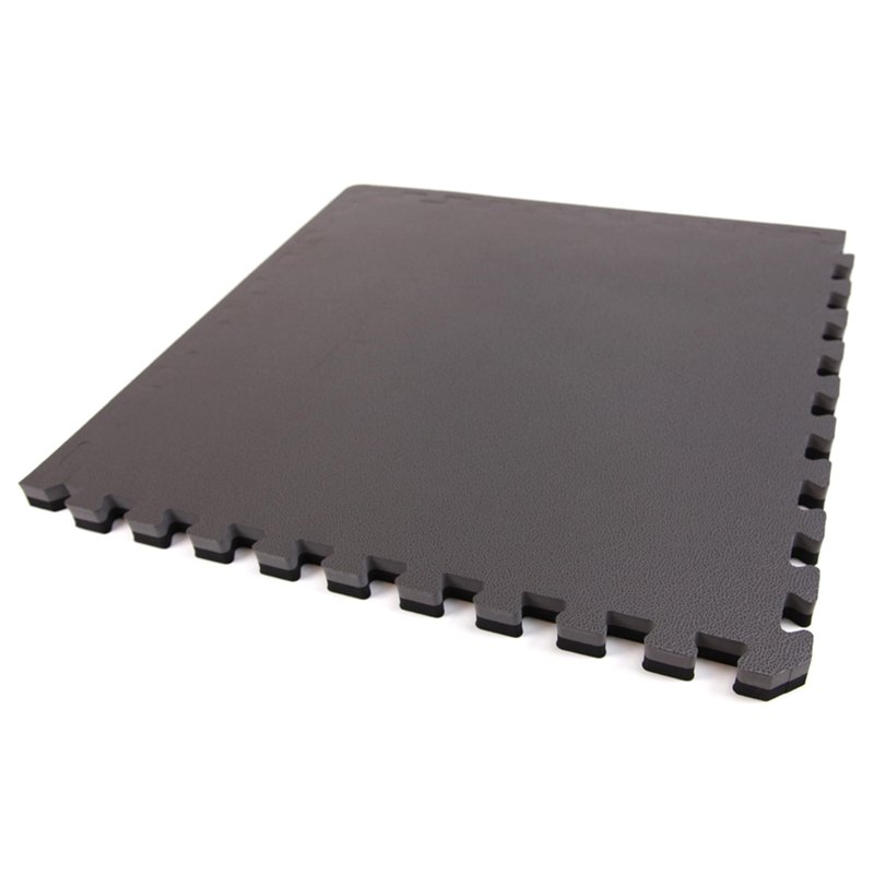 FlooringInc's 1" Thick Foam Tiles, 2'x2' Interlocking Tiles, Ideal Yoga Mat, Gymnastics, Workout Mat for MMA and Jiu Jitsu Training, Reversible Black/Gray, 4 Pack (16 Sq/Ft)