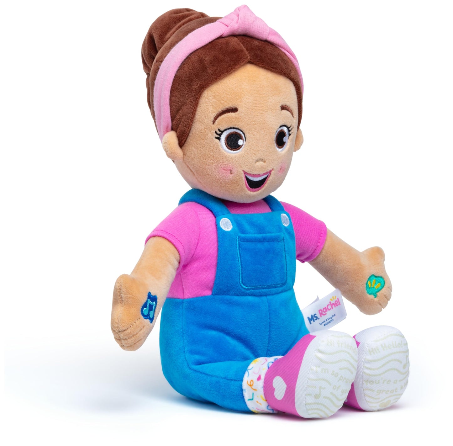 Ms. Rachel Official Speak & Sing Doll, 16” Tall Interactive Toy with 4 Songs & 16+ Phrases, Toddler Toys for Girls & Boys Ages 6 Months to 3+ Years