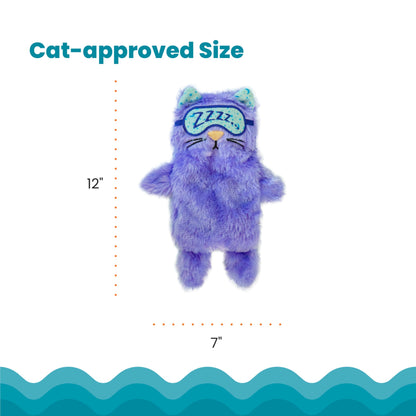 Catstages Purr Pillow Kitty Calming Cat Toy with Touch-Activated Purring and Soft Plush, Purple - Helps Reduce Stress & Provide Anxiety Relief for Cats, X-Large