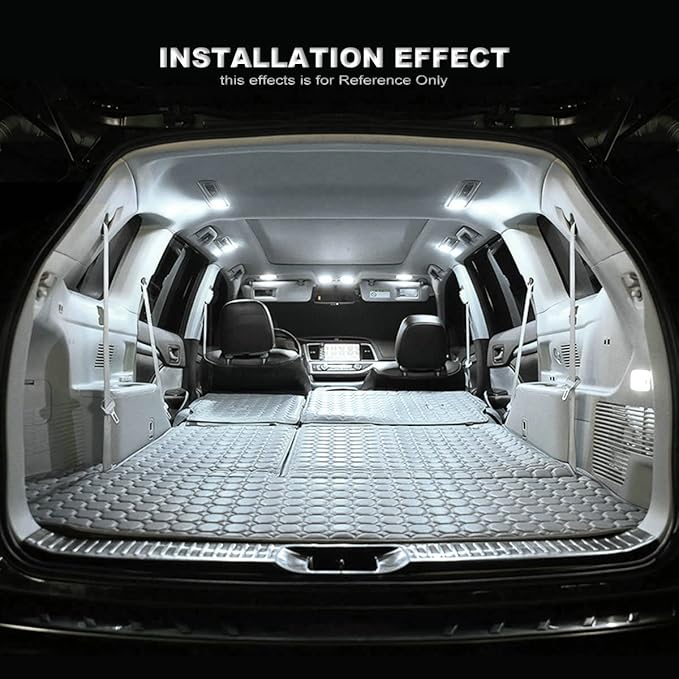 31MM Festoon DE3175 3175 6428 6000K White Extra Bright LED Bulbs for Car Interior Lights License Plate Map Dome Trunk Door Courtesy Light 8-SMD Chipset Canbus Error Free