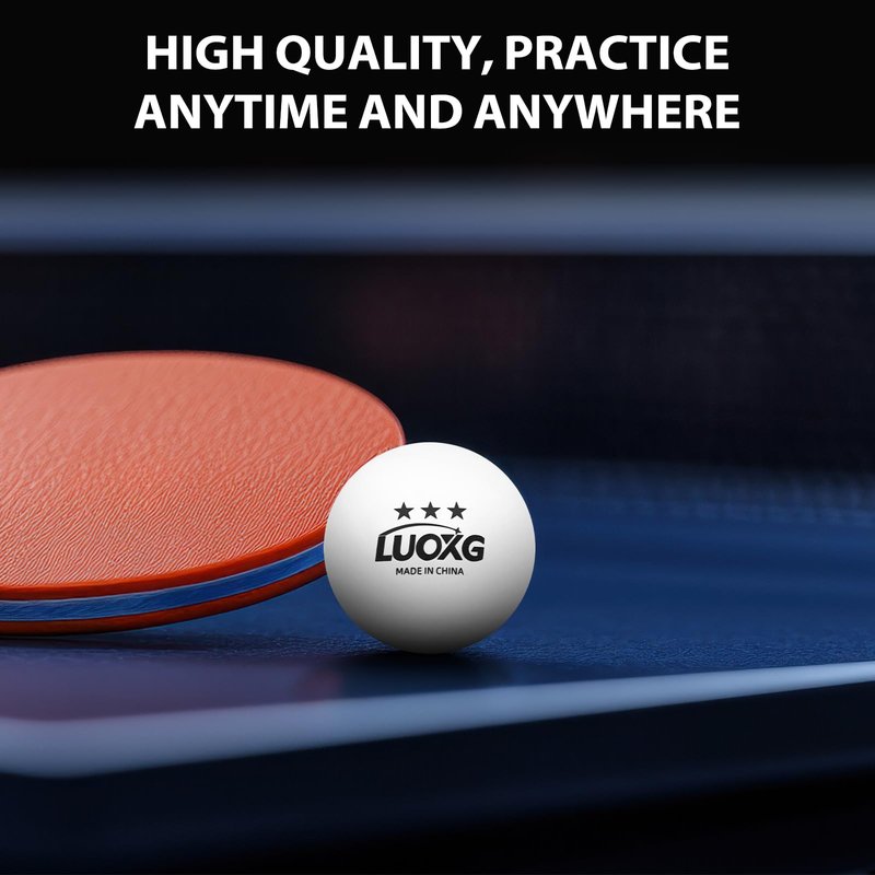 LUOXG Ping Pong Balls, Ping Pong Balls 20 Pack, White Table Tennis Balls, 3 Star Table Tennis Balls, Suitable for Beginners and Professionals