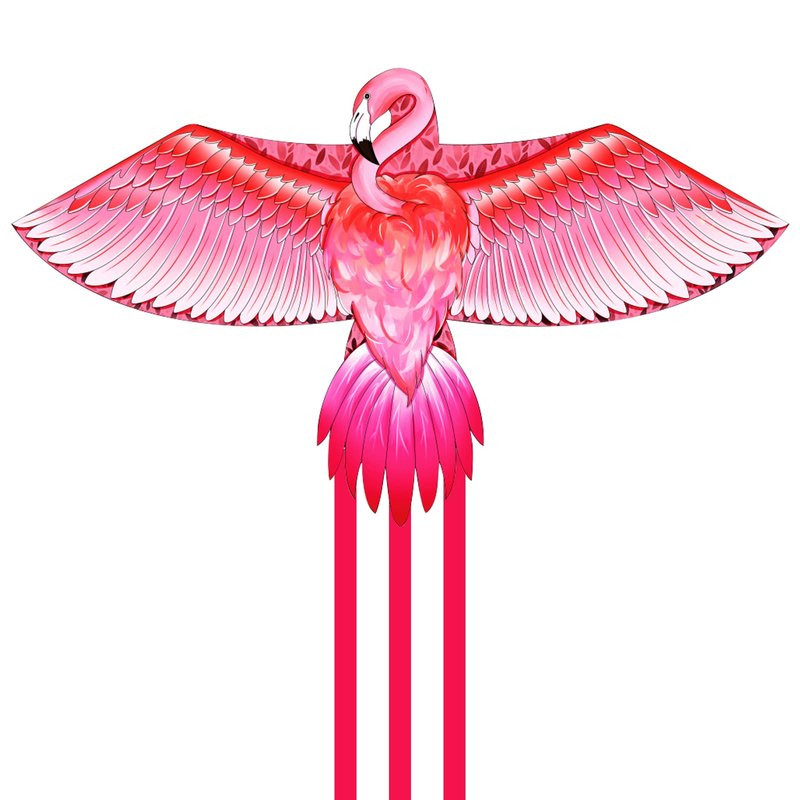 Mint’s Colorful Life Pink Kite for Kids Adults, Large Flamingo Bird Kite Easy to Fly Beach Kites