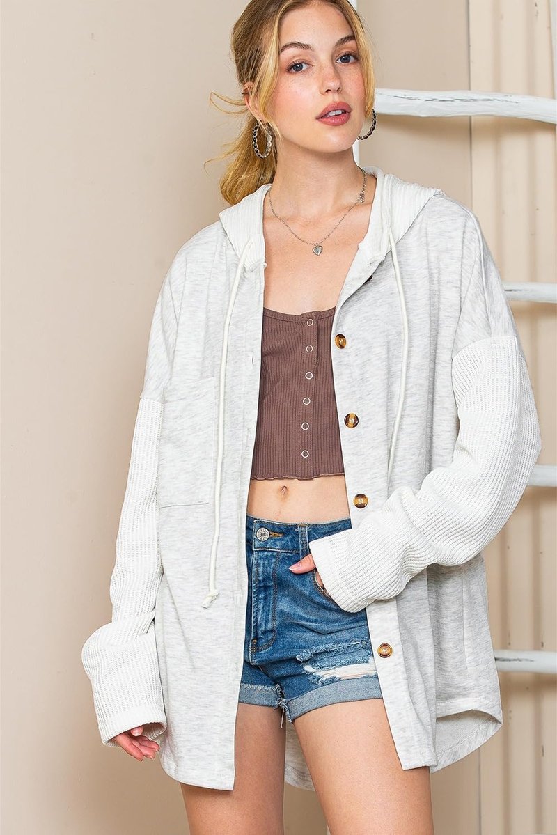 Oversized Hooded Sweatshirt for Women - Casual Loose Fit with Pocket | Stylish Comfort