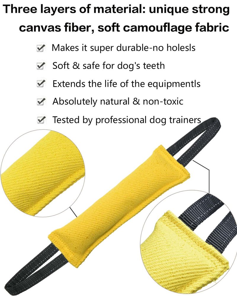 Clysoru tug Toy for Dogs Tug of War Dog Puppy Bite with 2 Strong Handles Made Durable Tear Resistant Stitches