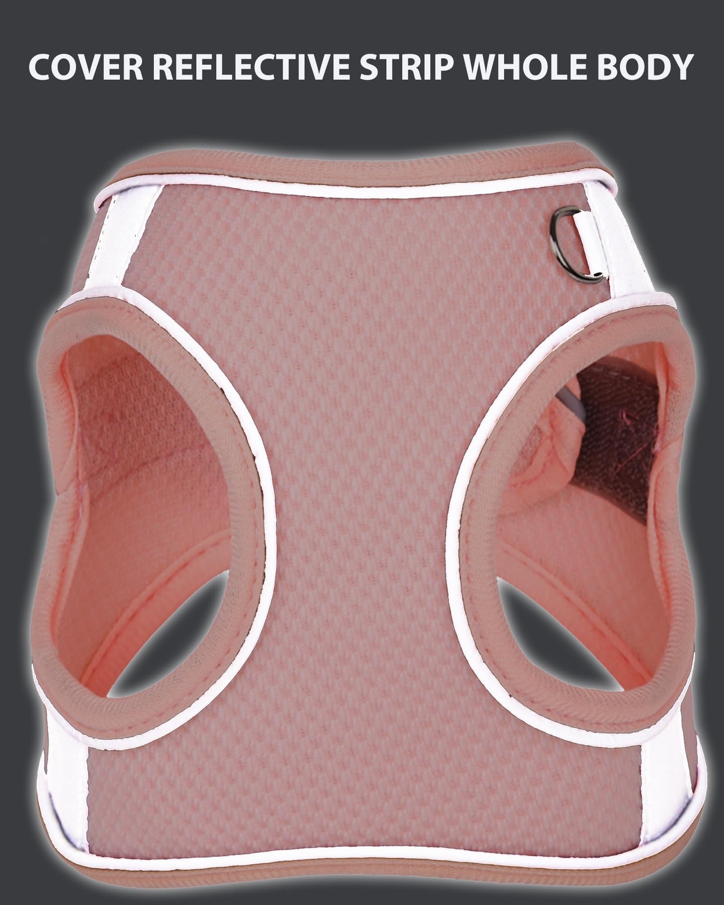 Aecllcea Dog Harness for Small Medium Sized Dog, Step in Puppy Harness and Leash Set Training Walkings. (Black, M)