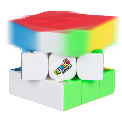 Rubik’s Cube, 3x3 Magnetic Speed Cube for super fast solves, problem-solving challenging brain teaser fidget toy for adults & kids ages 8+