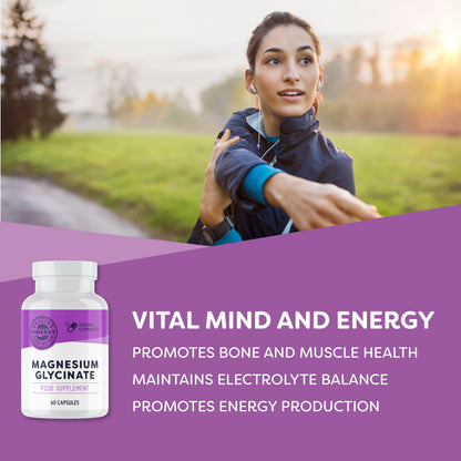 Vimergy Magnesium Glycinate Mineral Supplement – Trial Size 30 Servings – Supports Energy & Reduces Fatigue – Tummy-Friendly Magnesium Supplement – Turmeric & Ginger – Gluten Free Non-GMO Keto/Paleo