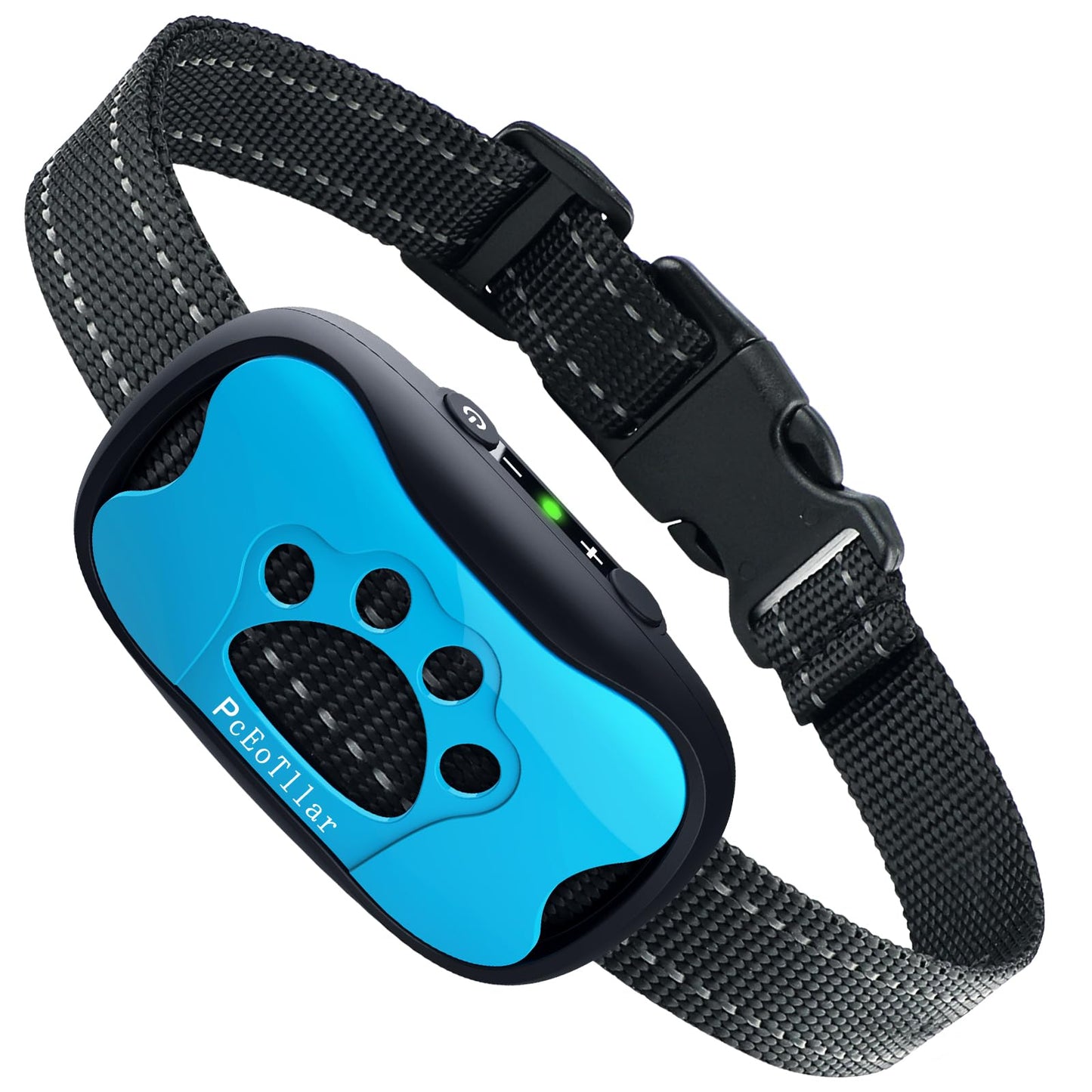 PcEoTllar Rechargeable Bark Collar - Humane Dog Barking Collar with Vibration & Beep - No Shock Anti Bark Collar effective for Small/Medium/Large Dogs, Anti Barking