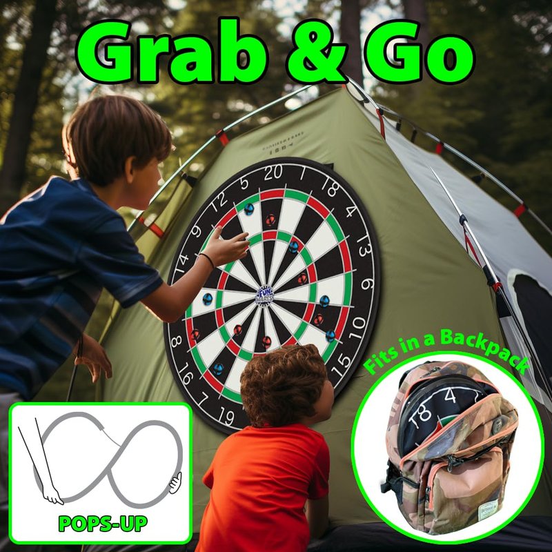 Funwares 36" Giant Dart Board for Adults and Kids, 25% Larger Than the Competition for Ultimate Indoor Fun and Outdoor Fun, Party Game for Families, Games for Kids 8-12, and Dart Game for Adults