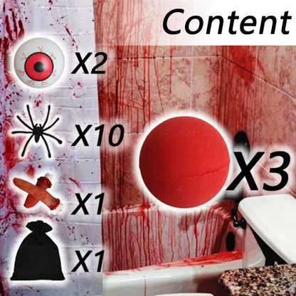 Halloween Bath Bombs with 3 Red Funny Bath Bombs for Halloween Horror Theme Party Halloween Décor