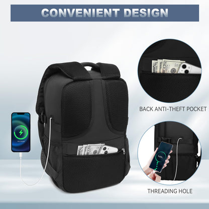 Lossga for Ryanair Cabin Bags 40x20x25 Underseat Carry-ons Travel Backpack with Anti Theft Bag 20L Flight Bag with USB Charging Port